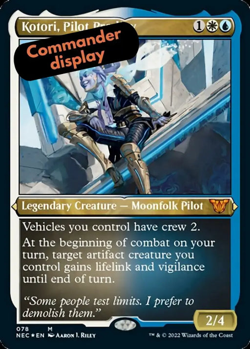 Kotori Pilot Prodigy (Showcase Display Commander) [Kamigawa: Neon Dynasty Commander] - MTG Single