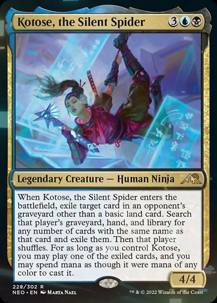 Kotose the Silent Spider [Kamigawa: Neon Dynasty] - MTG Single