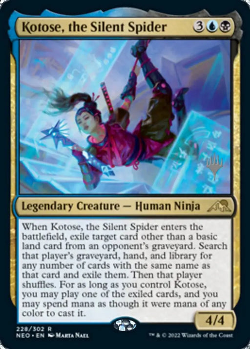 Kotose the Silent Spider (Promo Pack) [Kamigawa: Neon Dynasty Promos] - MTG Single