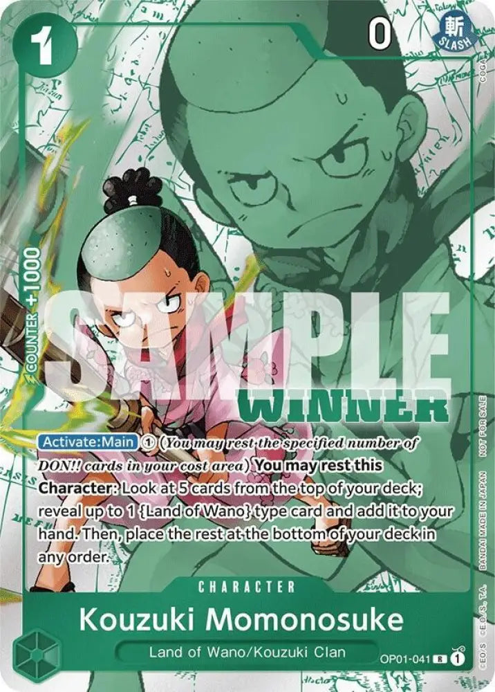 Kouzuki Momonosuke (Winner Pack Vol. 7) (OP01-041) [One Piece Promotion Cards]