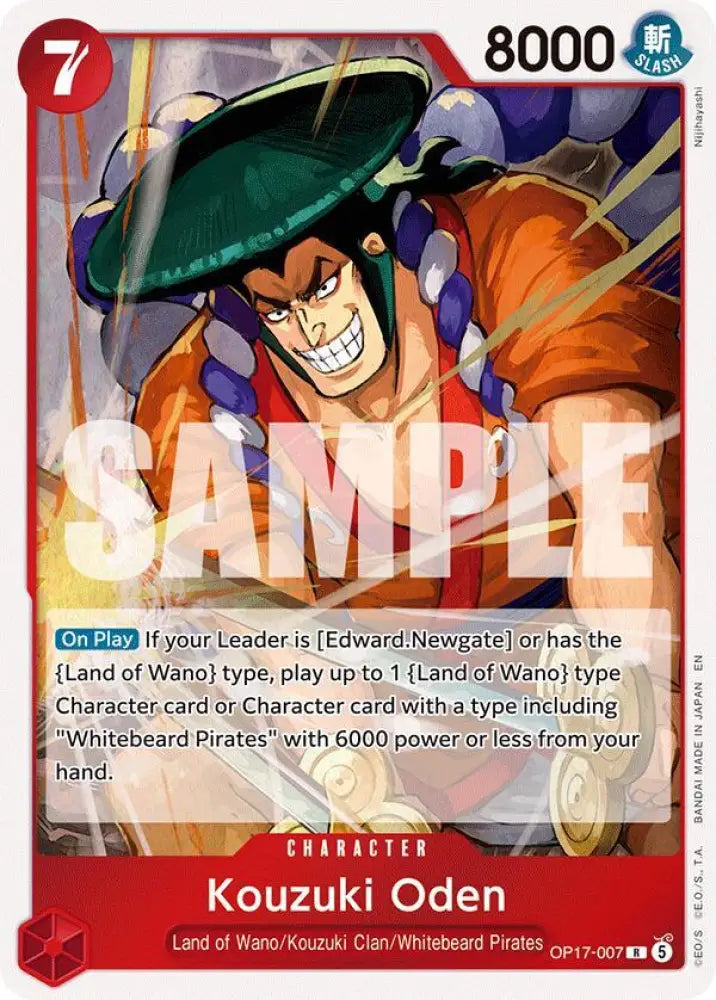 Kouzuki Oden (OP17-007) [The World's Strongest Warriors]