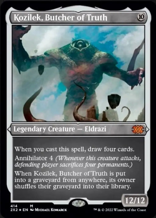 Kozilek Butcher of Truth (Foil Etched) [Double Masters 2022] - MTG Single