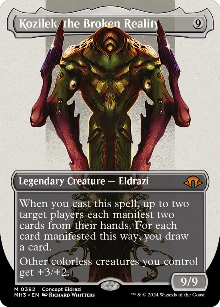 Kozilek the Broken Reality (Borderless) [Modern Horizons 3] - MTG Single