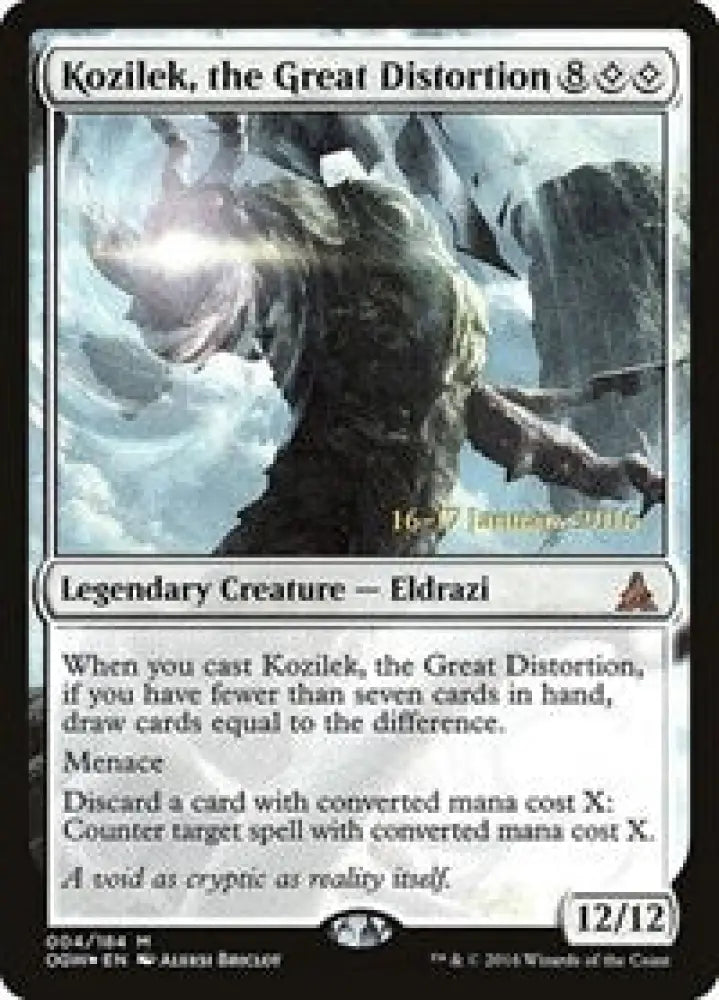 Kozilek, the Great Distortion (4) [Prerelease Cards]