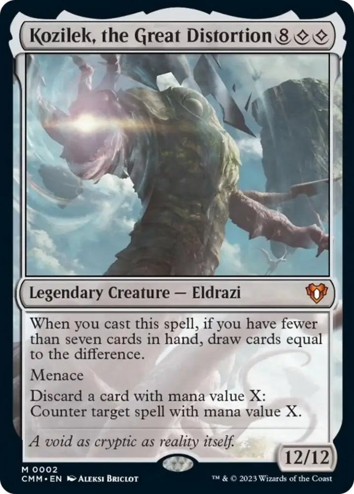 Kozilek the Great Distortion [Commander Masters] - MTG Single