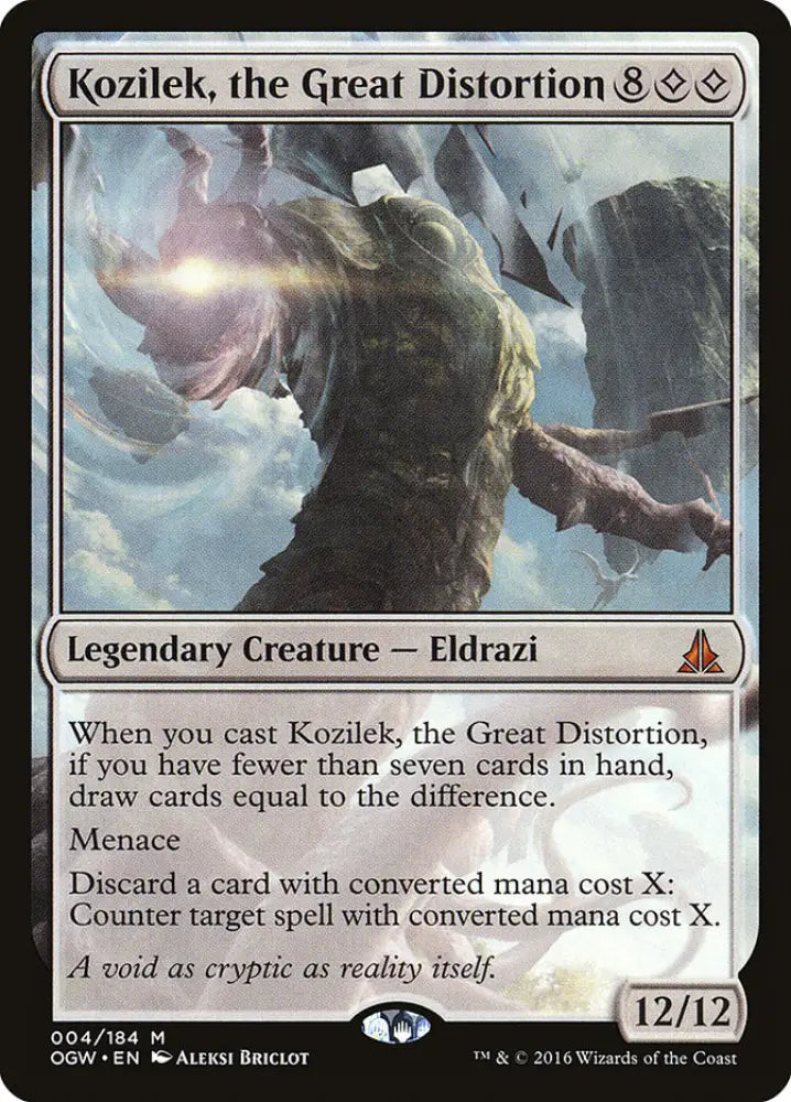 Kozilek the Great Distortion [Oath of the Gatewatch] - MTG Single