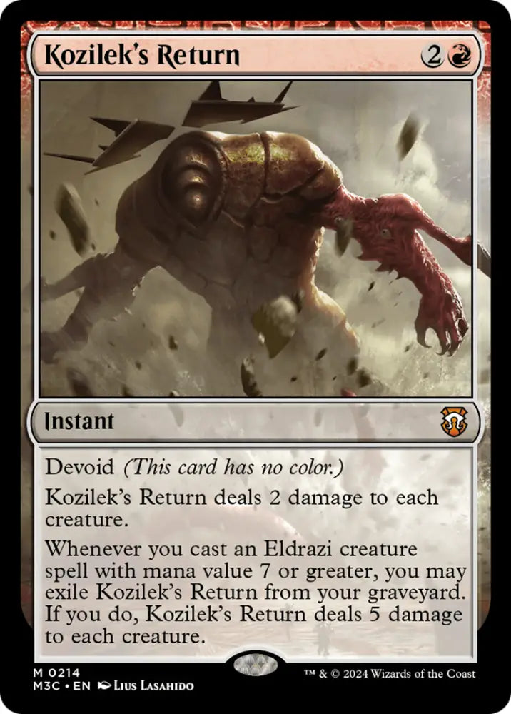 Kozilek’s Return (Ripple Foil) [Modern Horizons 3 Commander] - MTG Single