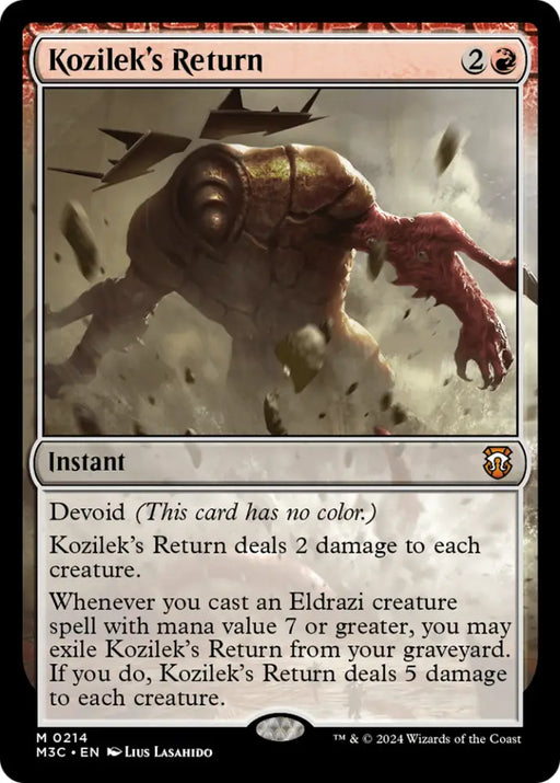 Kozilek’s Return (Ripple Foil) [Modern Horizons 3 Commander] - MTG Single