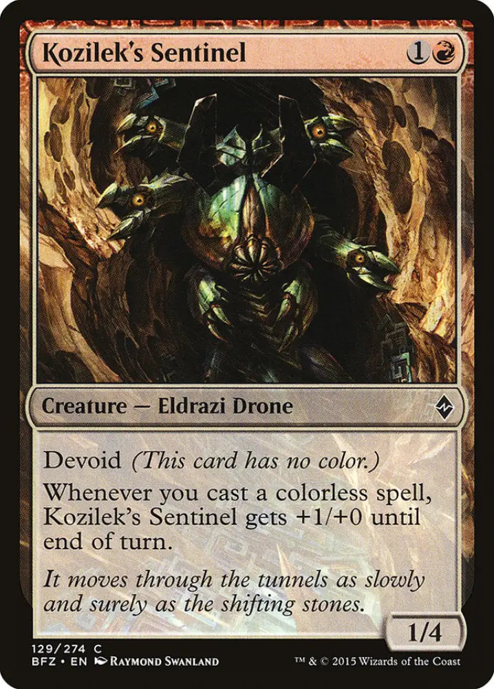 Kozilek’s Sentinel [Battle for Zendikar] - MTG Single