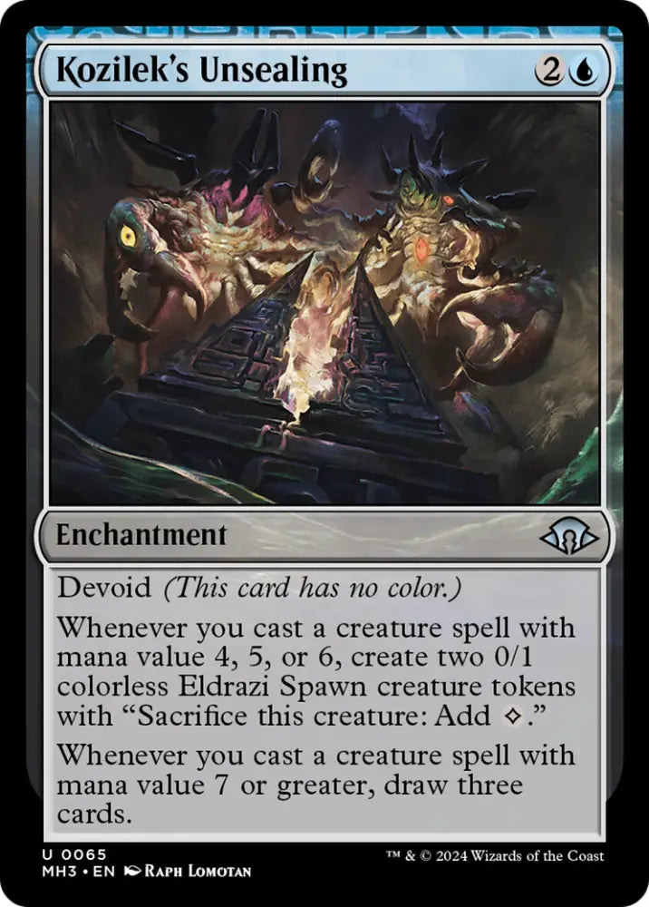 Kozilek’s Unsealing [Modern Horizons 3] - MTG Single