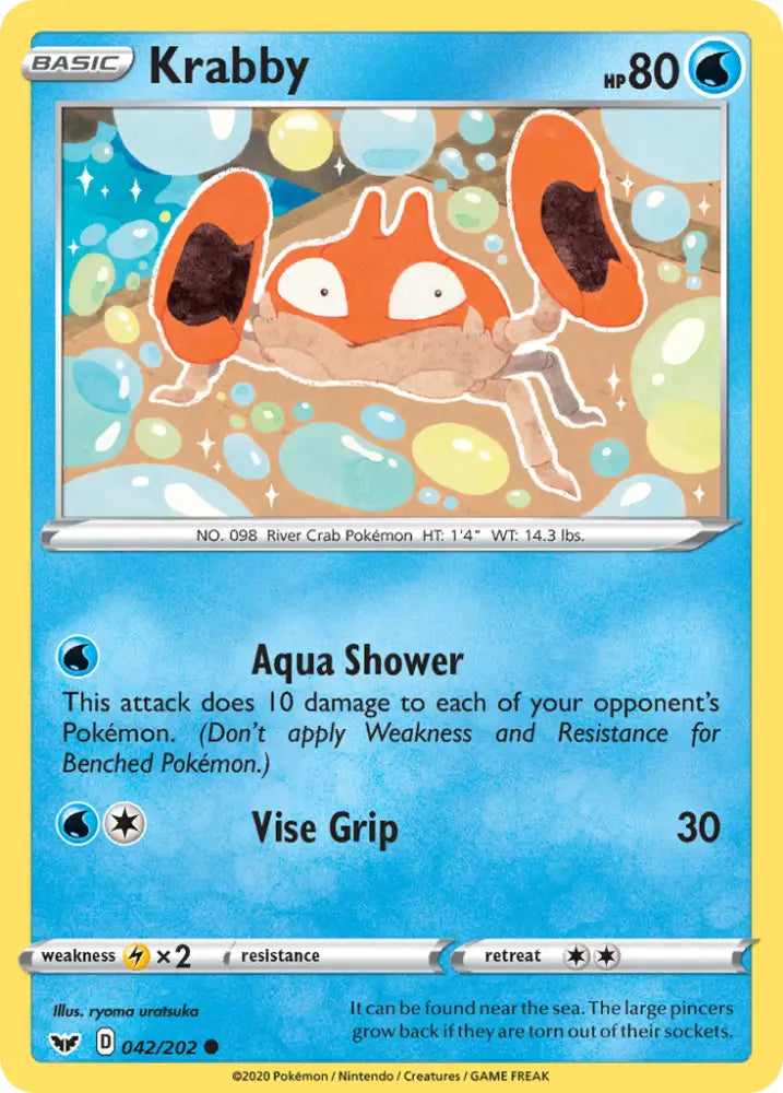 Krabby (042/202) [Sword & Shield: Base Set] - Pokemon Single