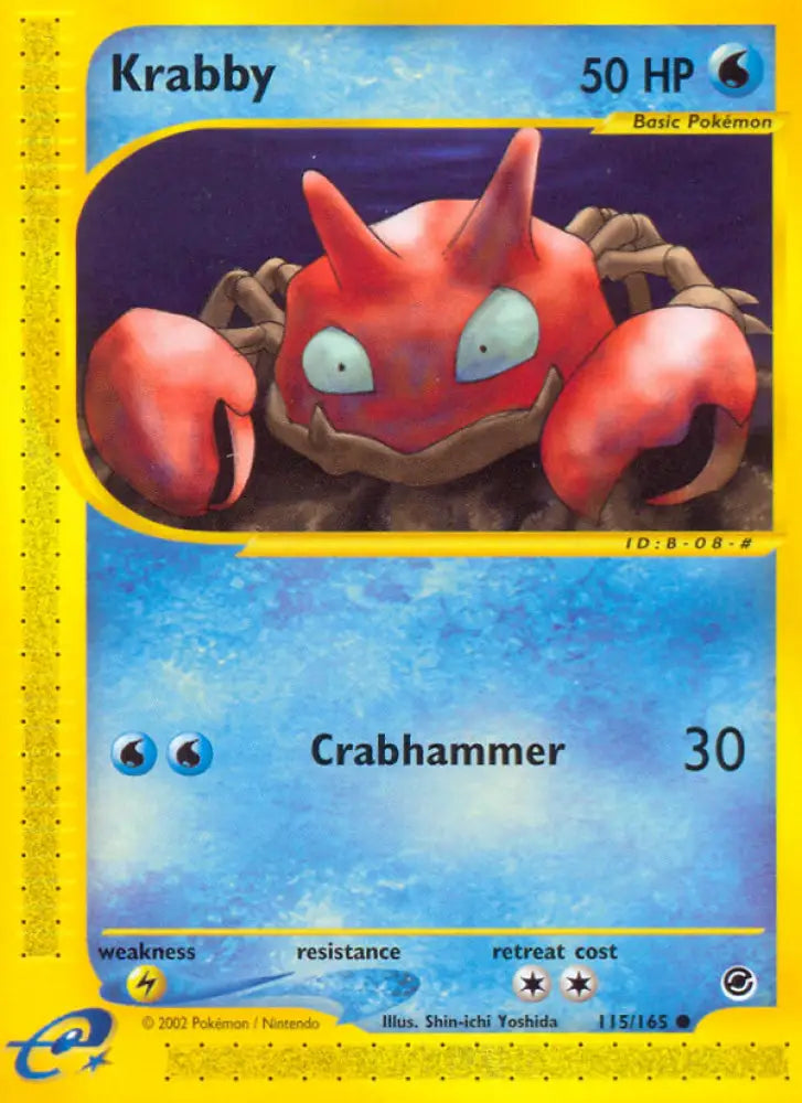 Krabby (115/165) [Expedition: Base Set] - Pokemon Single