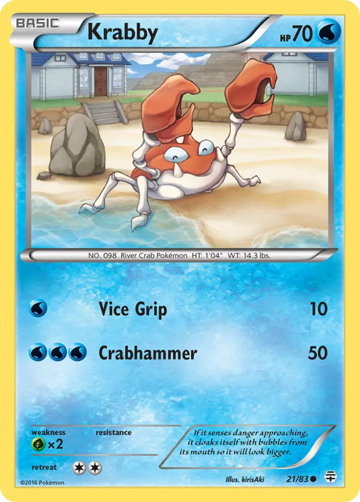 Krabby (21/83) [XY: Generations] - Pokemon Single
