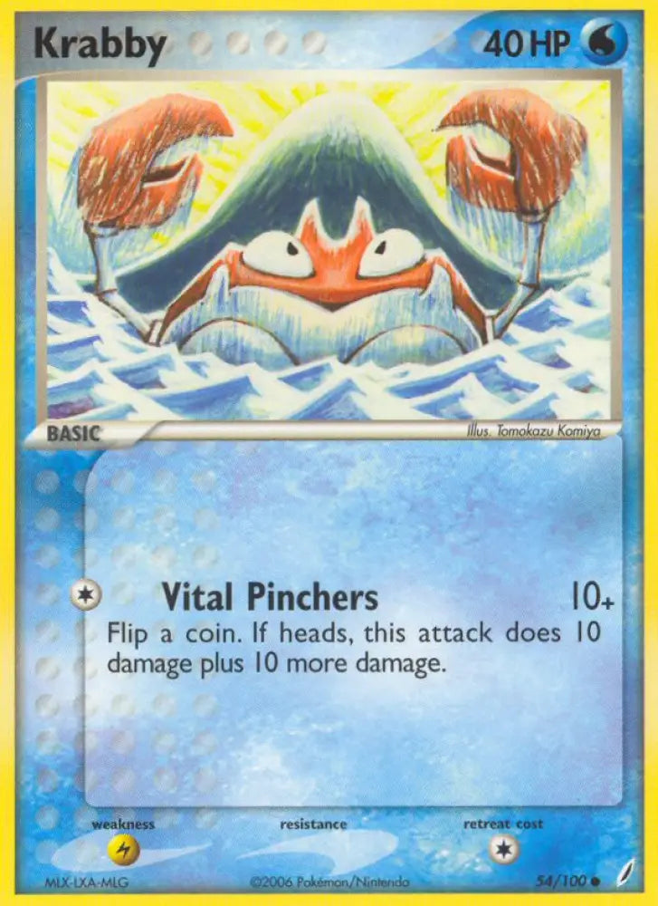 Krabby (54/100) [EX: Crystal Guardians] - Pokemon Single