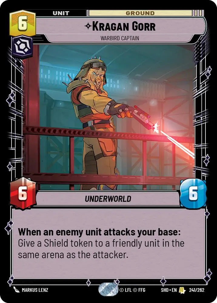 Kragan Gorr - Warbird Captain (241/262) [Shadows of the Galaxy] - Star Wars: Unlimited Single