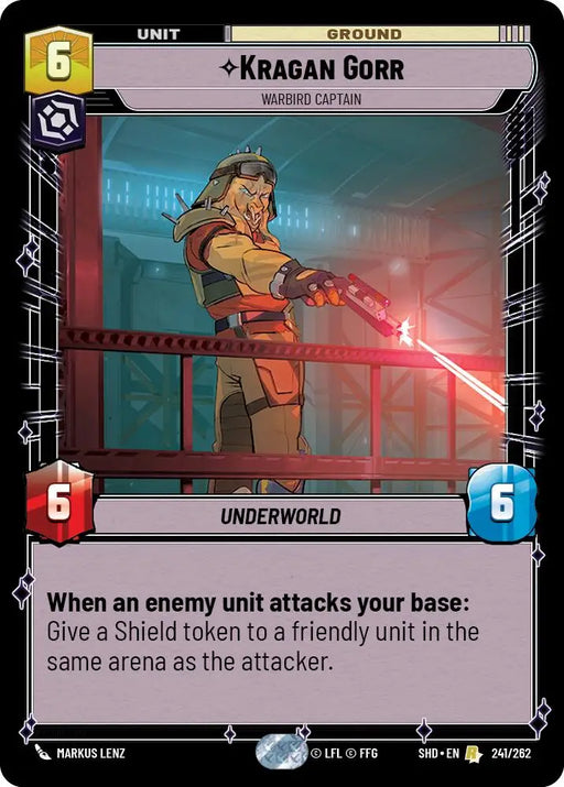 Kragan Gorr - Warbird Captain (241/262) [Shadows of the Galaxy] - Star Wars: Unlimited Single