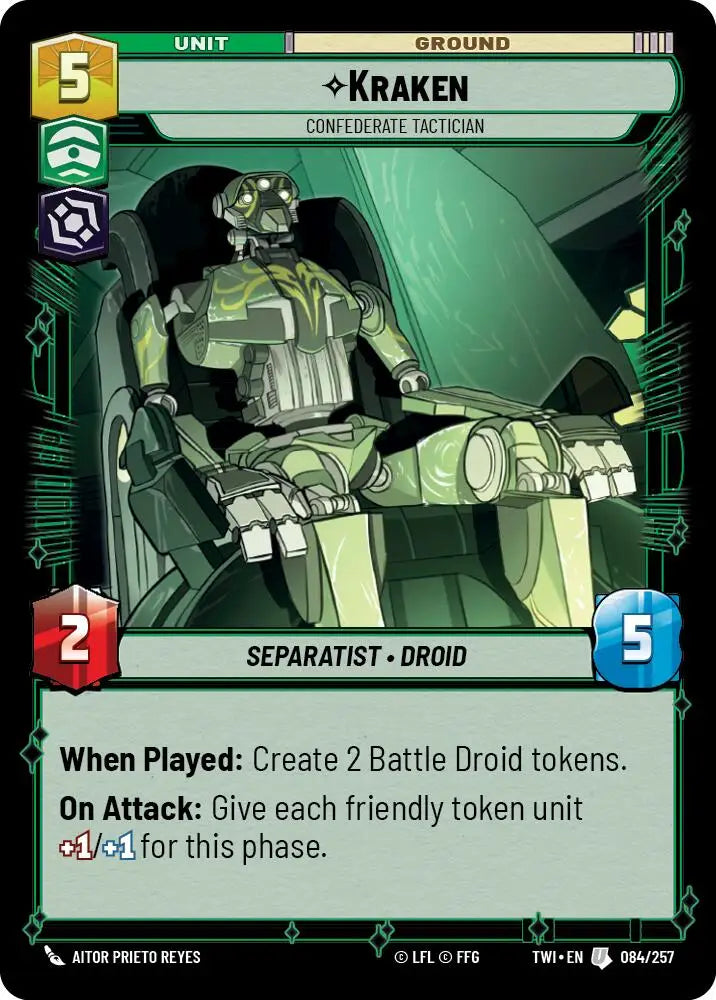 Kraken - Confederate Tactician (084/257) [Twilight of the Republic] - Star Wars: Unlimited Single