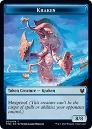 Kraken // Satyr Double-Sided Token [Theros Beyond Death Tokens] - MTG Single