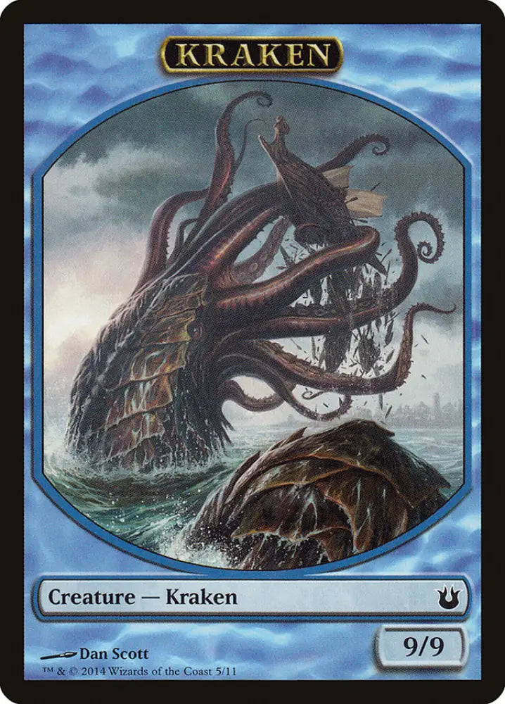Kraken Token [Born of the Gods Tokens] - MTG Single