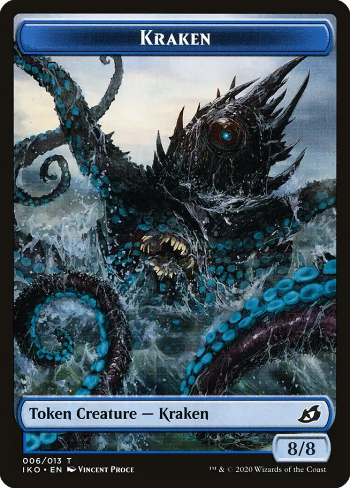 Kraken Token [Ikoria: Lair of Behemoths Tokens] - MTG Single