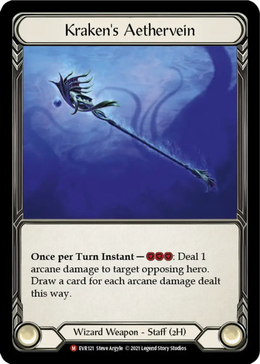 Kraken’s Aethervein [Everfest] 1st Edition Cold Foil - Flesh And Blood Single