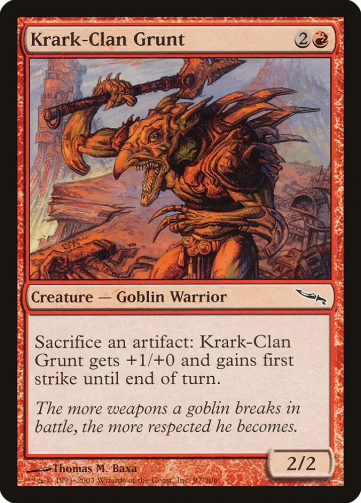 Krark-Clan Grunt [Mirrodin] - MTG Single