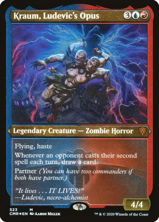 Kraum Ludevic’s Opus (Etched) [Commander Legends] - MTG Single