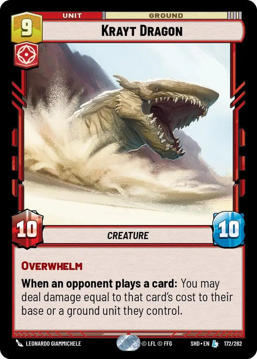 Krayt Dragon (172/262) [Shadows of the Galaxy] - Star Wars: Unlimited Single