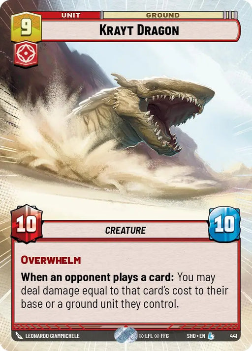 Krayt Dragon (Hyperspace) (441) [Shadows of the Galaxy] - Star Wars: Unlimited Single