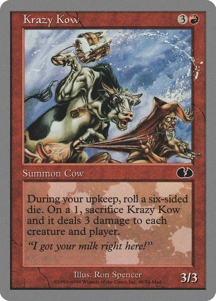 Krazy Kow [Unglued] - MTG Single