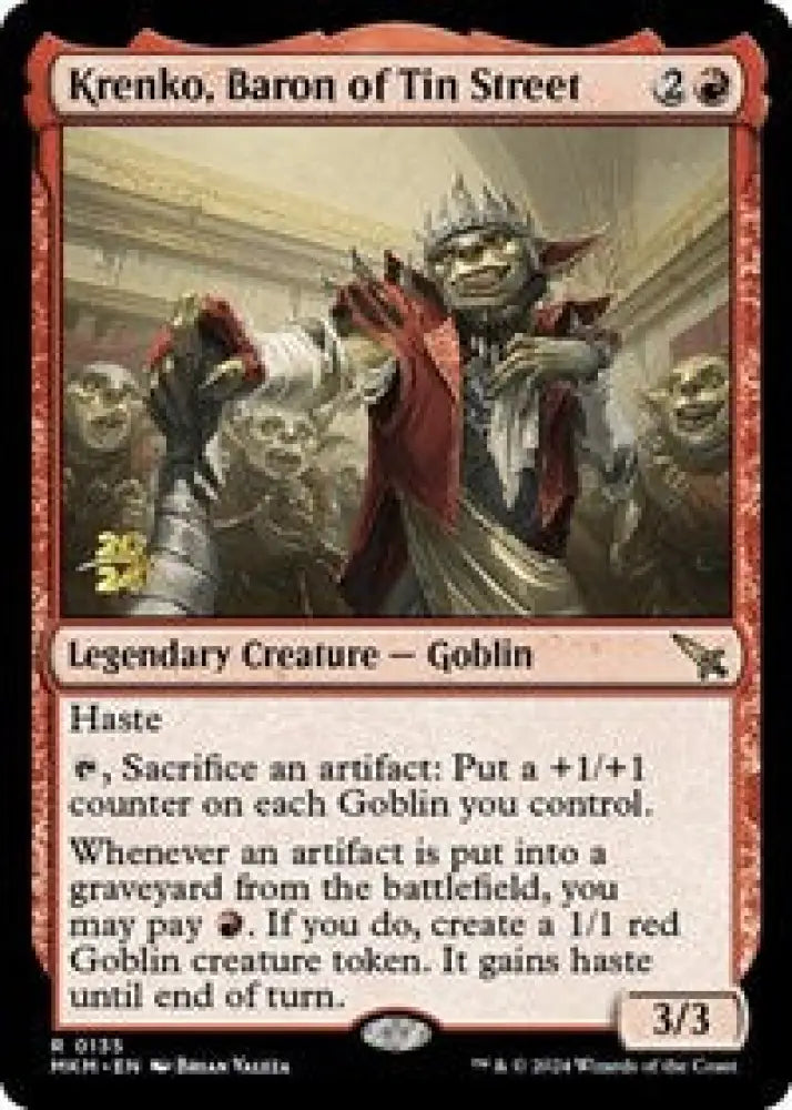 Krenko, Baron of Tin Street (135) [Prerelease Cards]