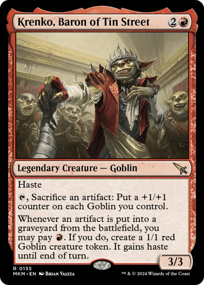 Krenko Baron of Tin Street [Murders at Karlov Manor] - MTG Single