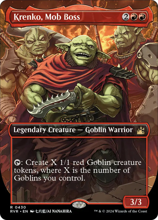 Krenko Mob Boss (Anime Borderless) [Ravnica Remastered] - MTG Single