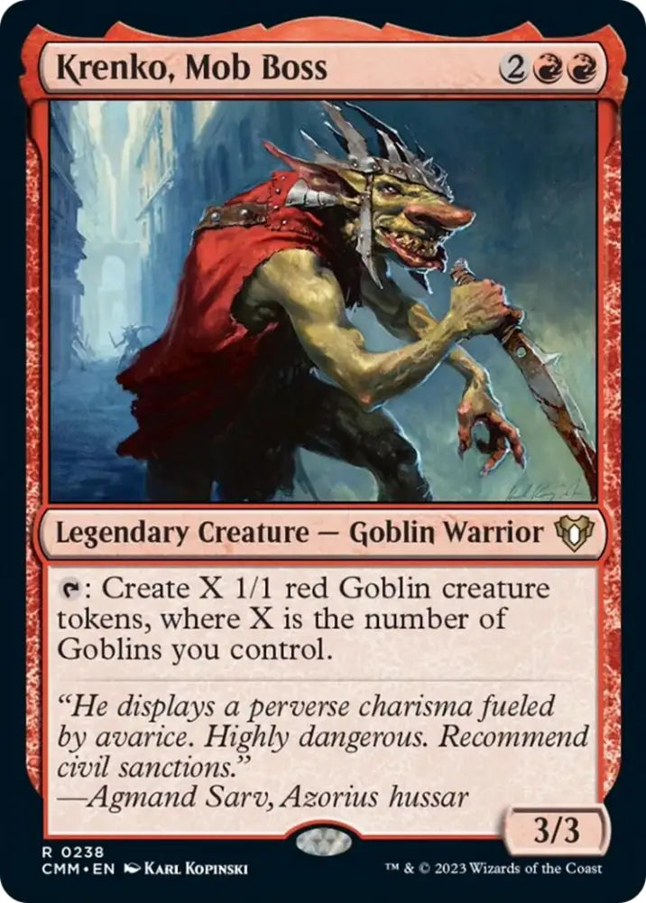 Krenko Mob Boss [Commander Masters] - MTG Single