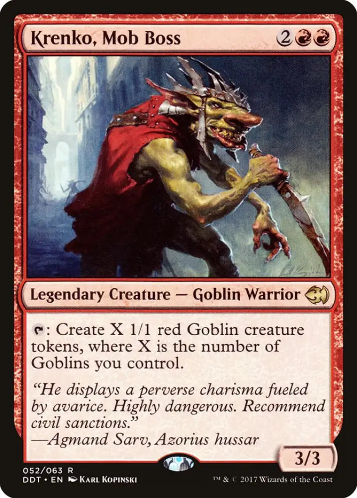 Krenko Mob Boss [Duel Decks: Merfolk vs. Goblins] - MTG Single