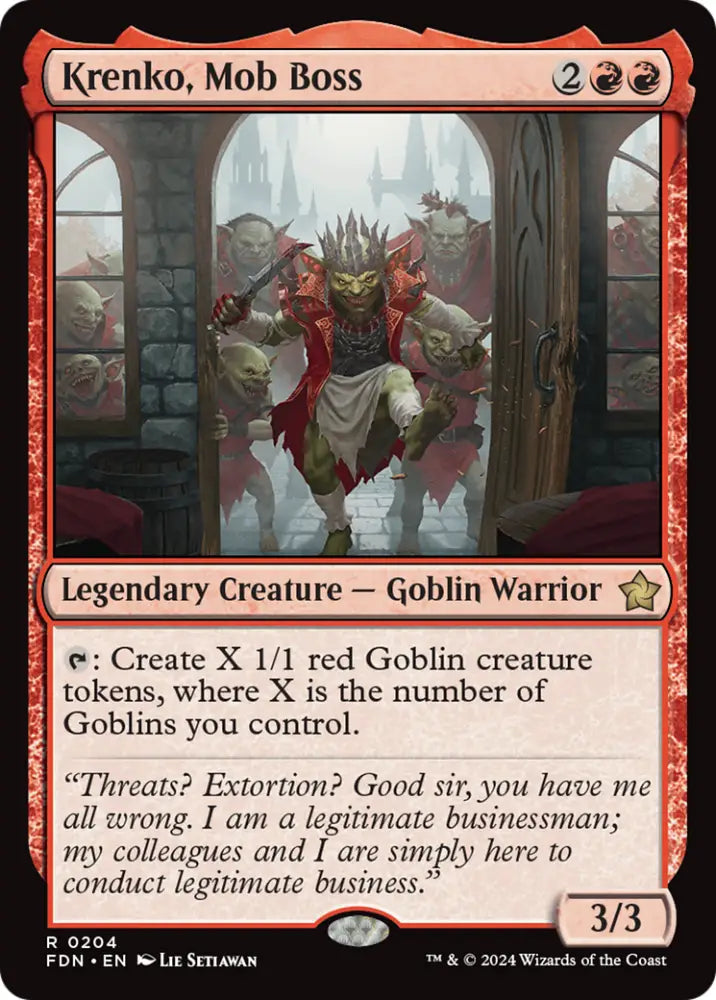 Krenko Mob Boss [Foundations] - MTG Single
