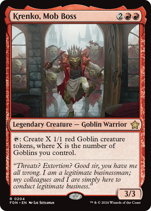 Krenko Mob Boss [Foundations] - MTG Single