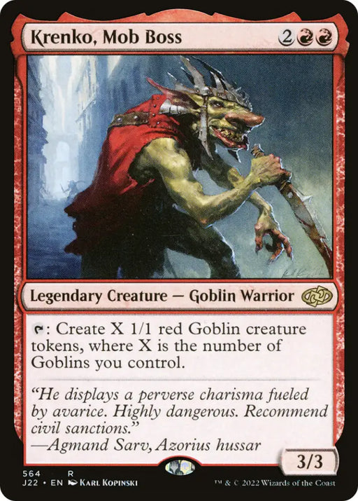 Krenko Mob Boss [Jumpstart 2022] - MTG Single