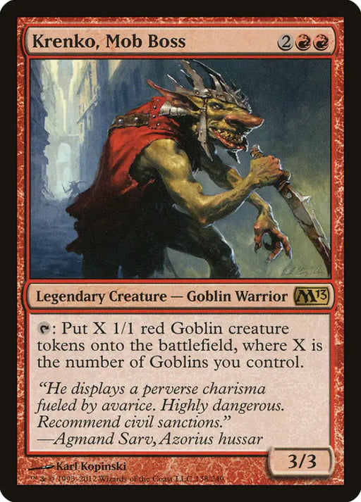 Krenko Mob Boss [Magic 2013] - MTG Single