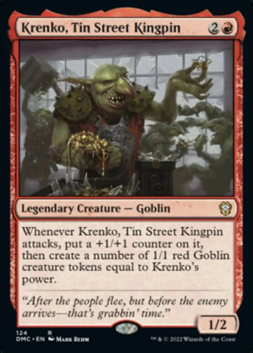 Krenko Tin Street Kingpin [Dominaria United Commander] - MTG Single