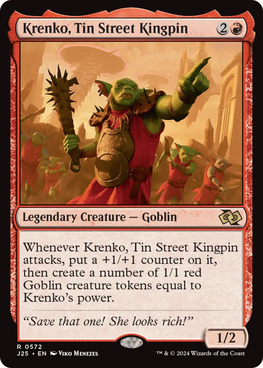 Krenko Tin Street Kingpin [Foundations Jumpstart] - MTG Single