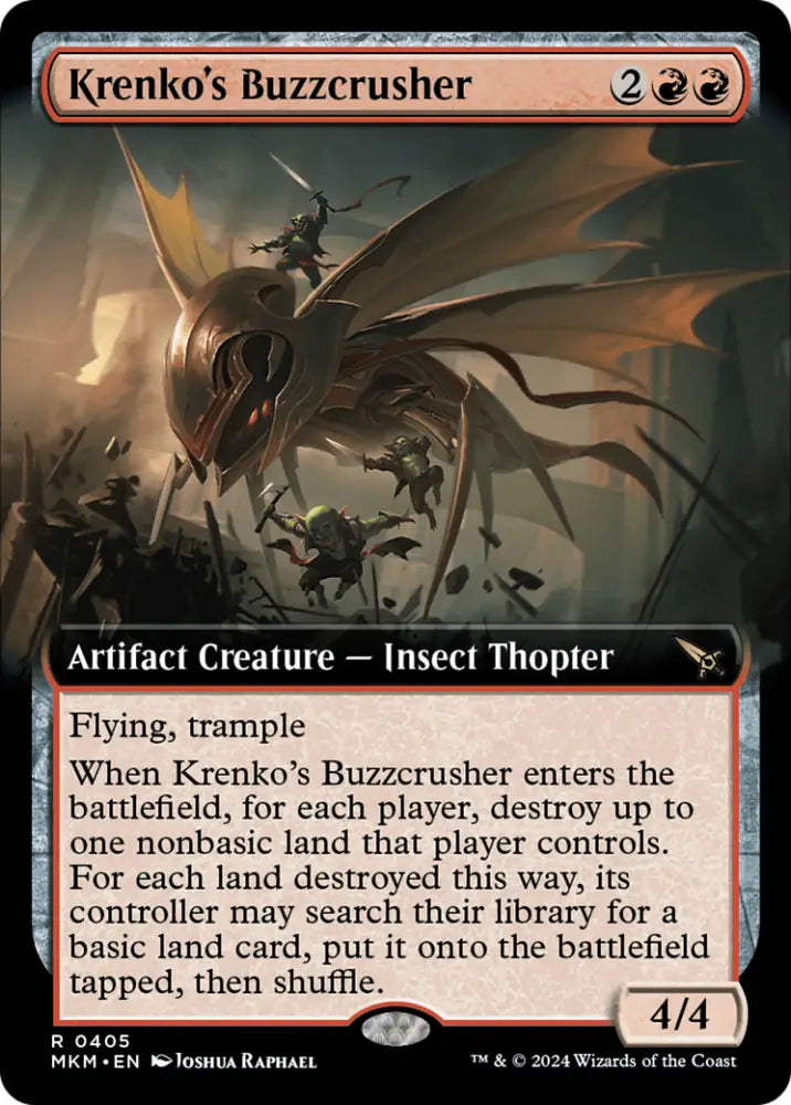 Krenko’s Buzzcrusher (Extended Art) [Murders at Karlov Manor] - MTG Single
