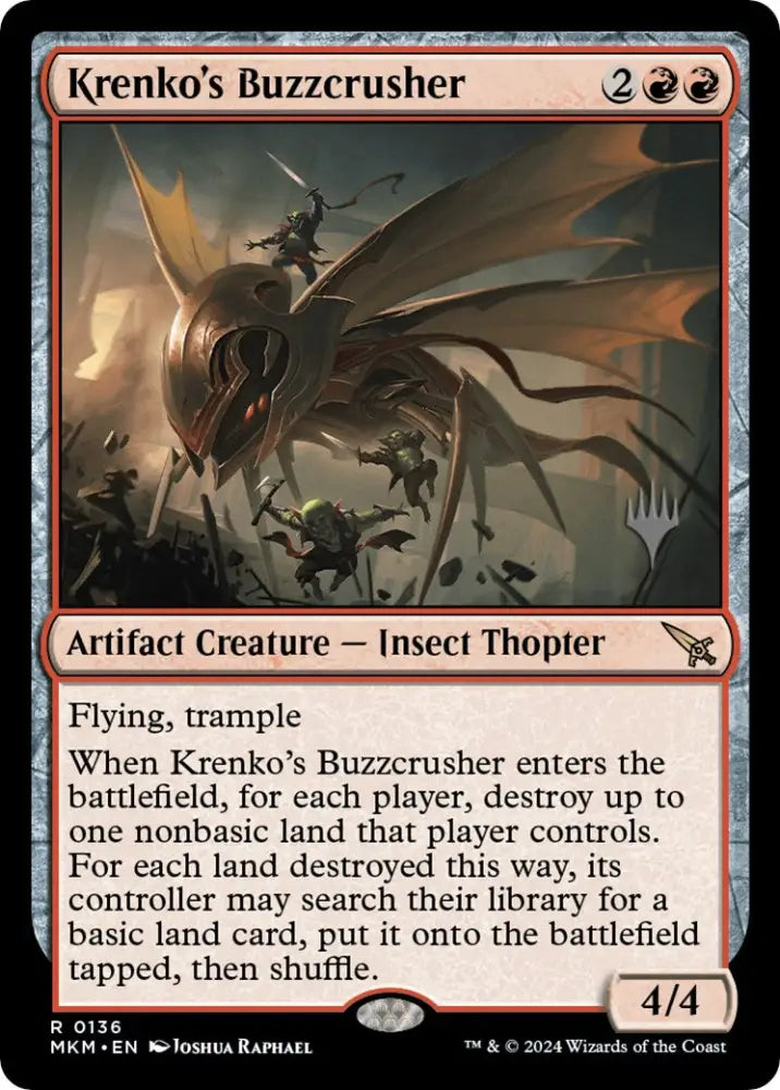 Krenko’s Buzzcrusher (Promo Pack) [Murders at Karlov Manor Promos] - MTG Single