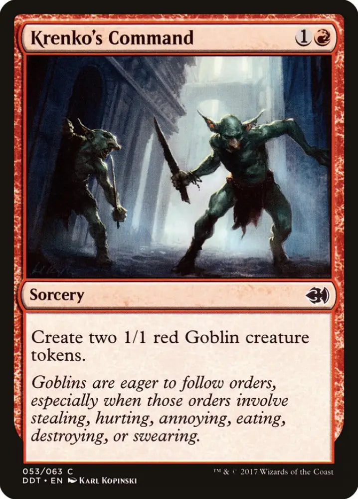 Krenko’s Command [Duel Decks: Merfolk vs. Goblins] - MTG Single