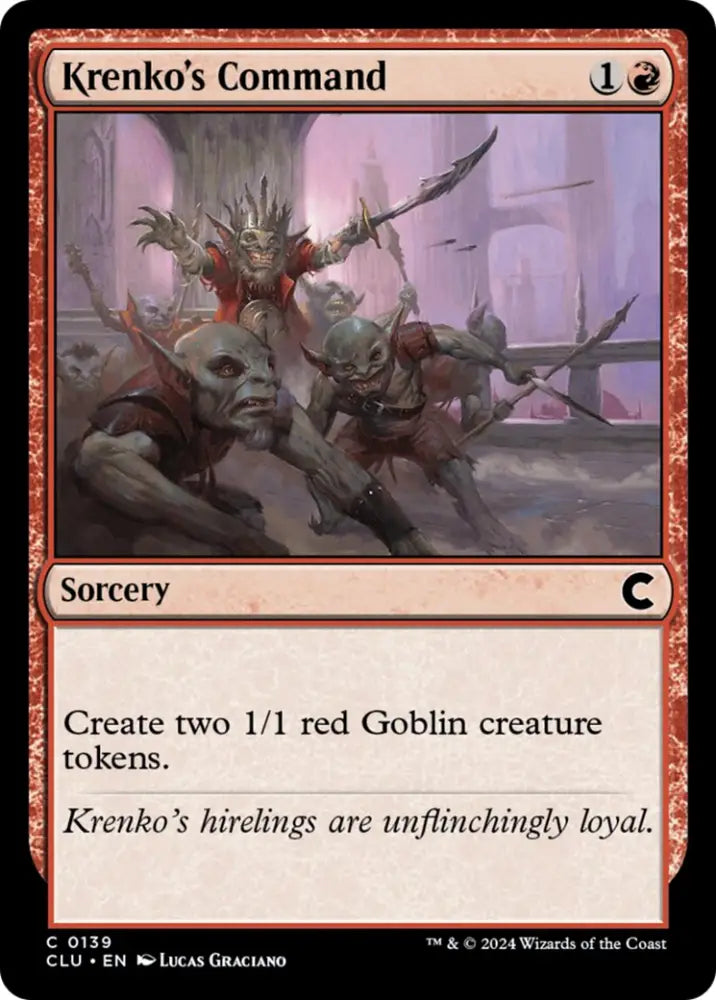 Krenko’s Command [Ravnica: Clue Edition] - MTG Single