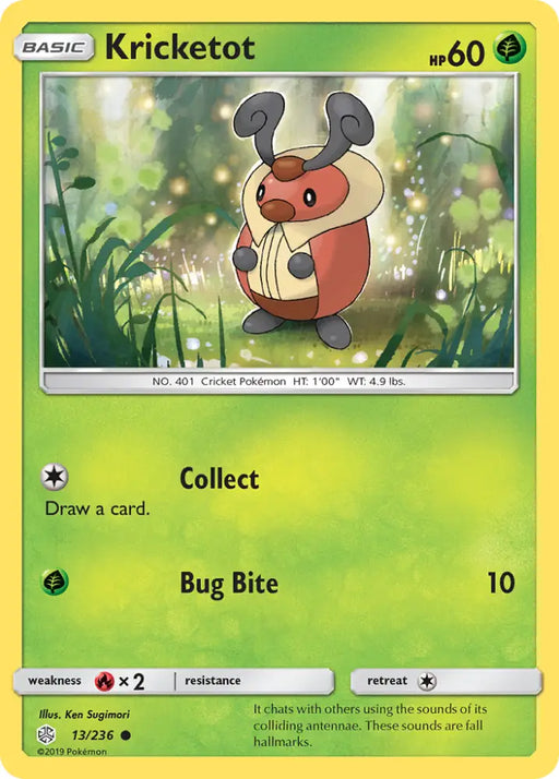 Kricketot (13/236) [Sun & Moon: Cosmic Eclipse] - Pokemon Single