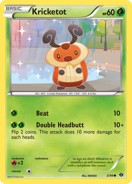 Kricketot (3/99) [Black & White: Next Destinies] - Pokemon Single