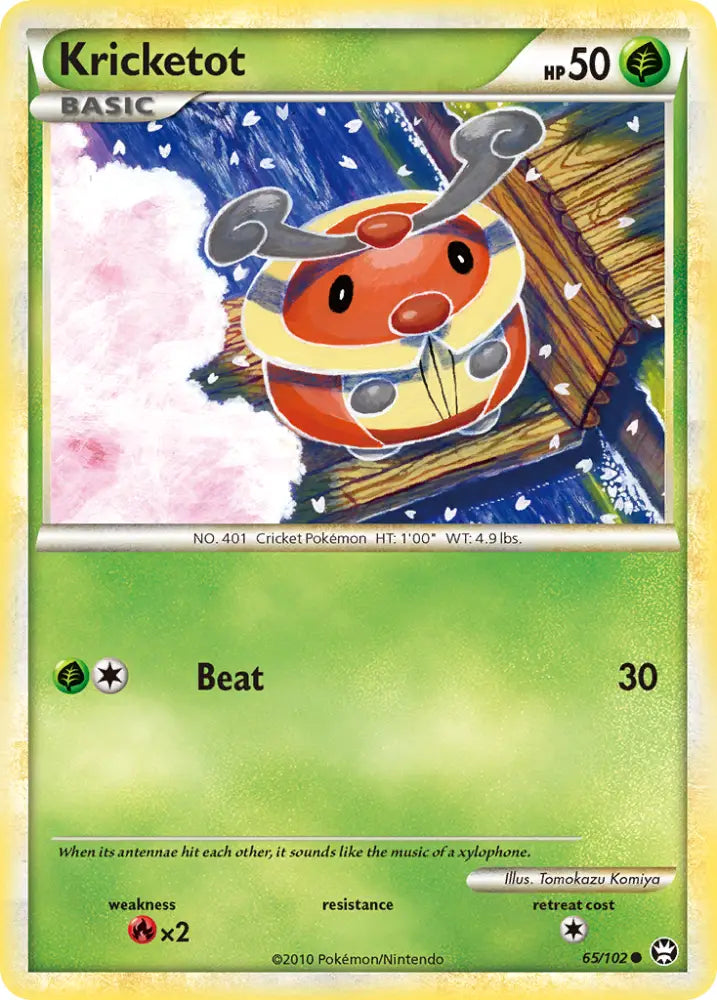 Kricketot (65/102) [HeartGold & SoulSilver: Triumphant] - Pokemon Single