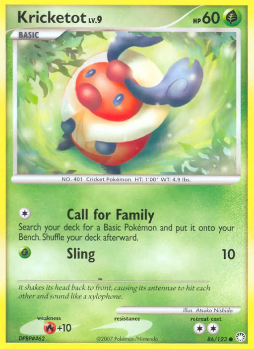 Kricketot (86/123) [Diamond & Pearl: Mysterious Treasures] - Pokemon Single