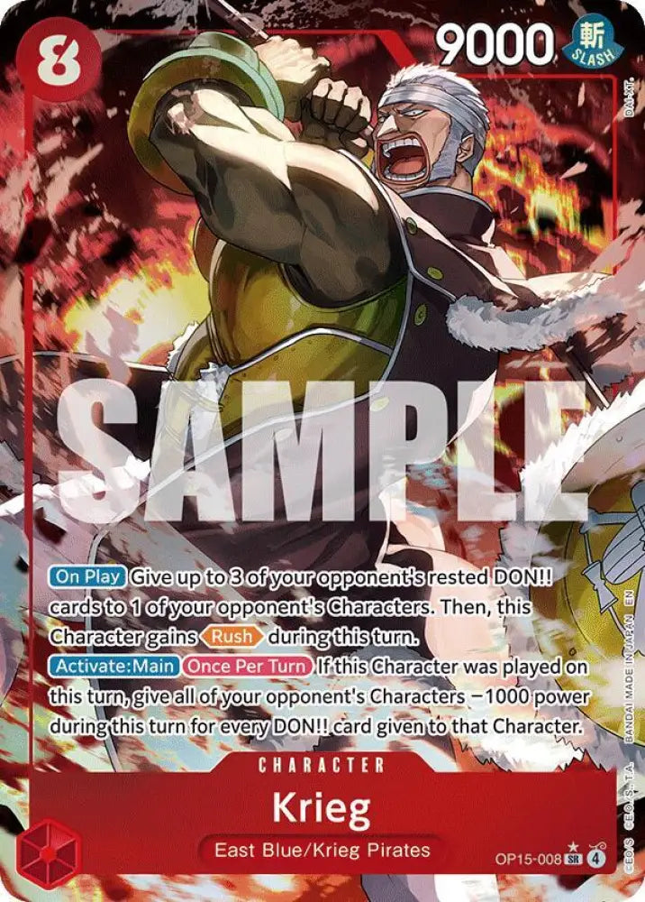 Krieg (OP15-008) (Alternate Art) [Adventure on Kami's Island]